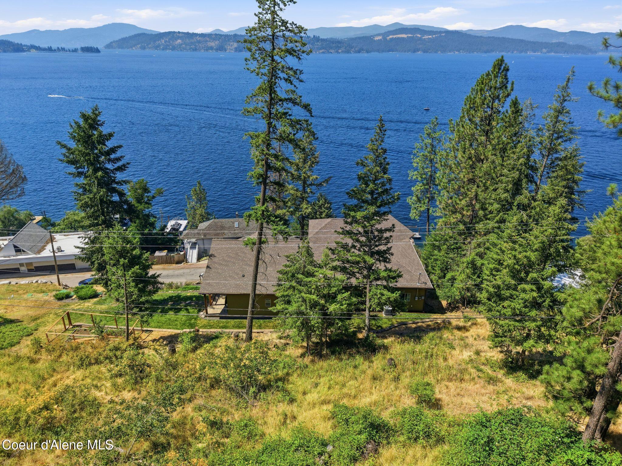 2212 South Silver Beach Road Coeur D'Alene, ID 83814 - Photo 102 of 112 Aerial View from Behind