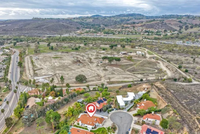 a view of city and mountain