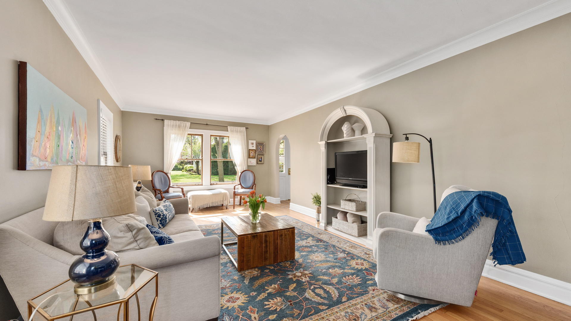 3929 Wolf Road Western Springs, IL 60558 - Photo 5 of 26 a living room with furniture or couch and a window