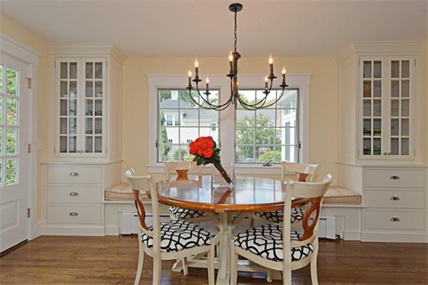 25 Irving Street Hingham, MA 02043 - Photo 11 of 30 a view of a dining room with furniture window and wooden floor