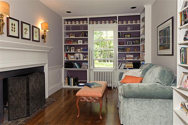 25 Irving Street Hingham, MA 02043 - Photo 15 of 30 a living room with furniture and a fireplace