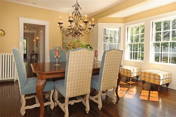 25 Irving Street Hingham, MA 02043 - Photo 3 of 30 a view of a dining room with furniture and wooden floor