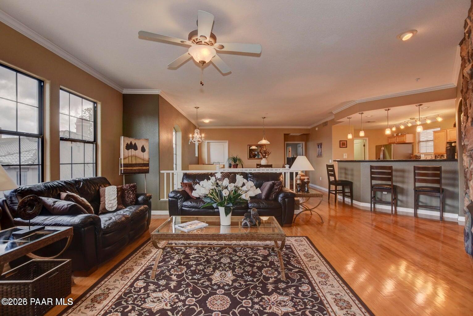 1716 Alpine Meadows Lane, Unit 405 Prescott, AZ 86303 - Photo 4 of 5 Living Room and Dining Room