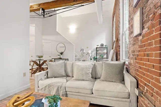 a view of a couch in a balcony