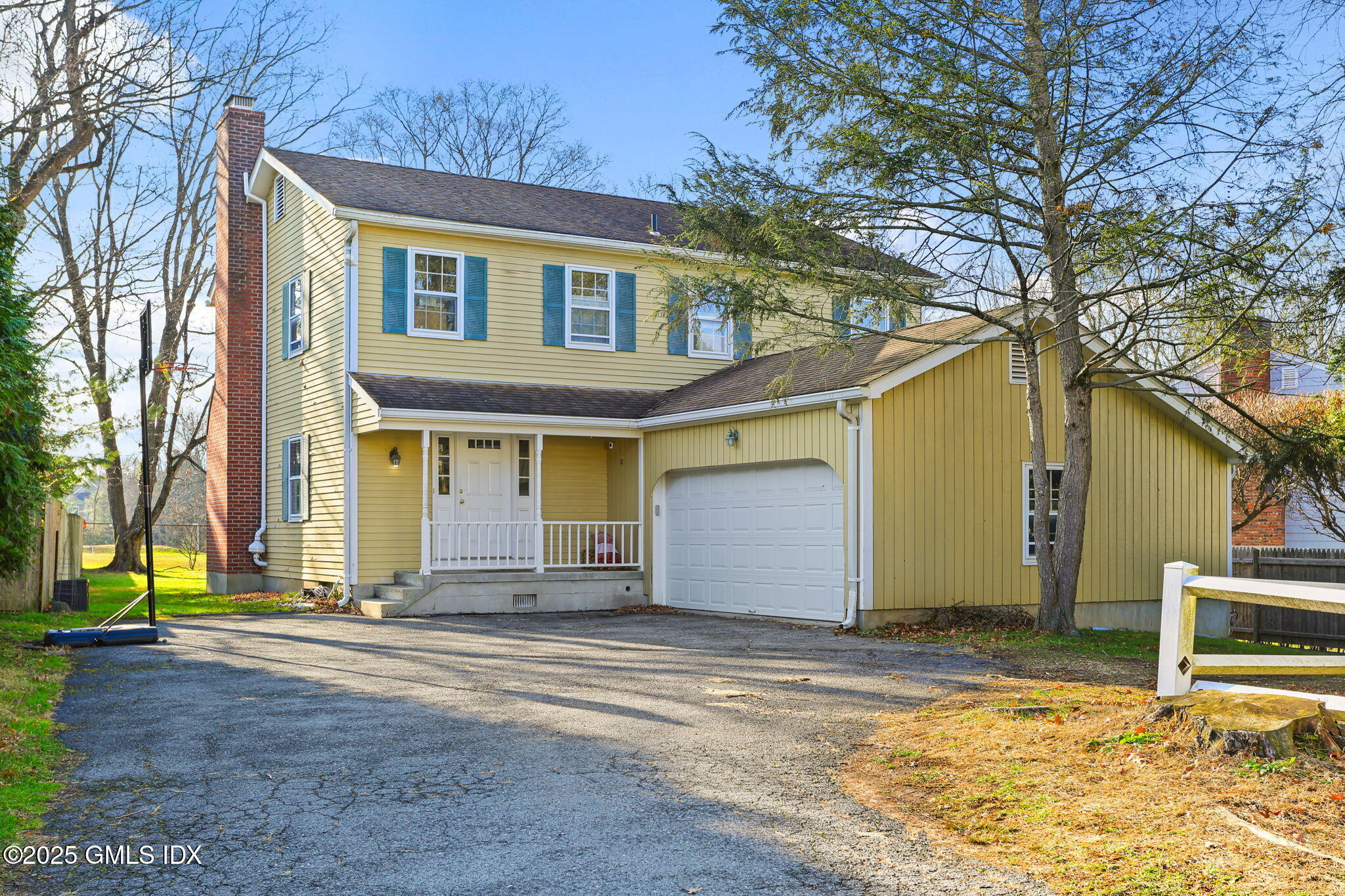 a front view of a house