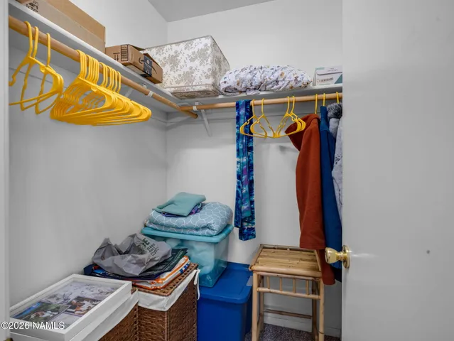 a view of walk in closet