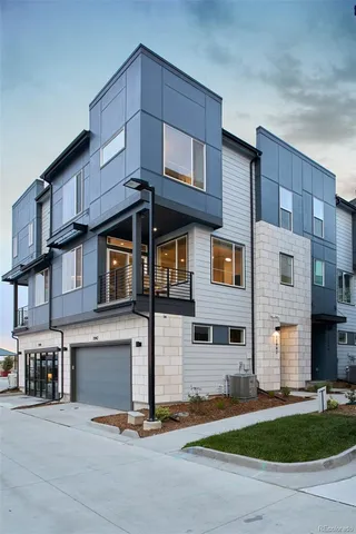 a view of a building with many windows