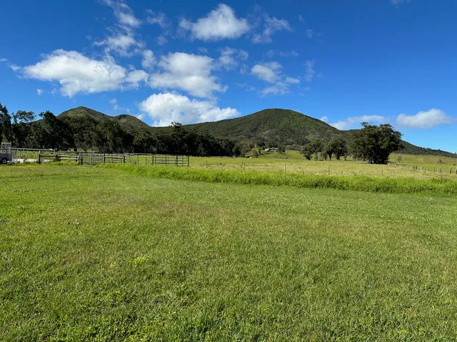 a view of an outdoor space and mountain view
