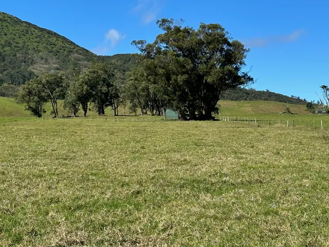 a view of an outdoor space and mountain view