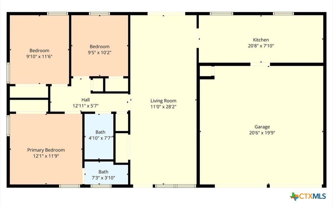914 Edwards Street Copperas Cove, TX 76522 - Photo 13 of 13 a picture of a wall with a white wall and a white refrigerator