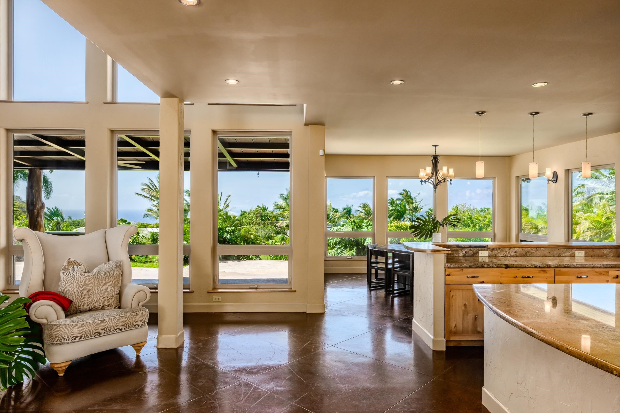 785 West Kuiaha Road Haiku, HI 96708 - Photo 9 of 49 a living room with furniture and a large window