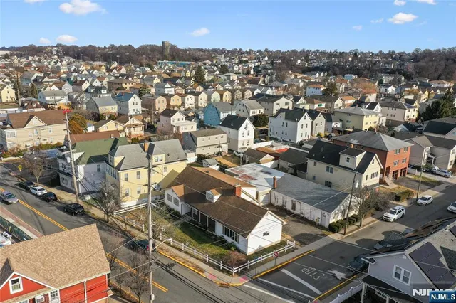 an aerial view of a city