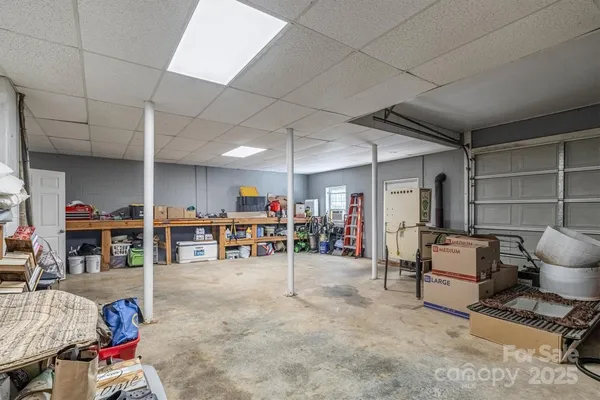 a view of a room with furniture and closet