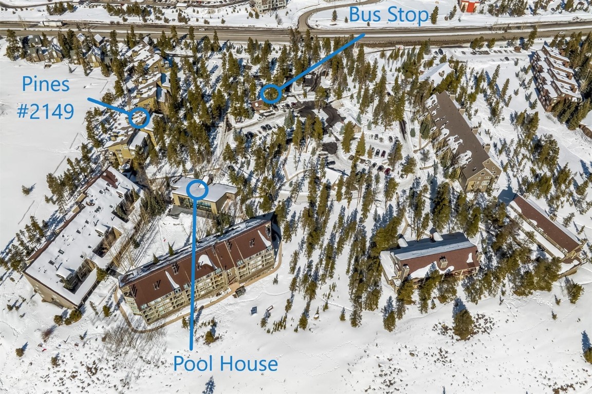 21630 Highway 6, Unit 2149 Keystone, CO 80435 - Photo 32 of 35 a view of a pathway with a snow in the background