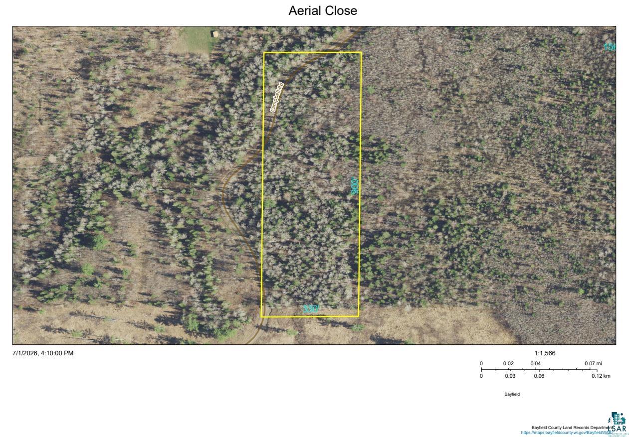 84-xxx Campbell Road Herbster, WI 54844 - Photo 4 of 22 Aerial Close View