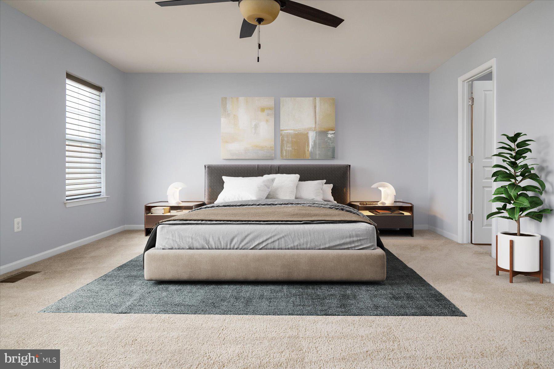 1411 Winter Pine Trail Severn, MD 21144 - Photo 31 of 53 HUGE Primary Bedroom Virtually staged- 2 closets!