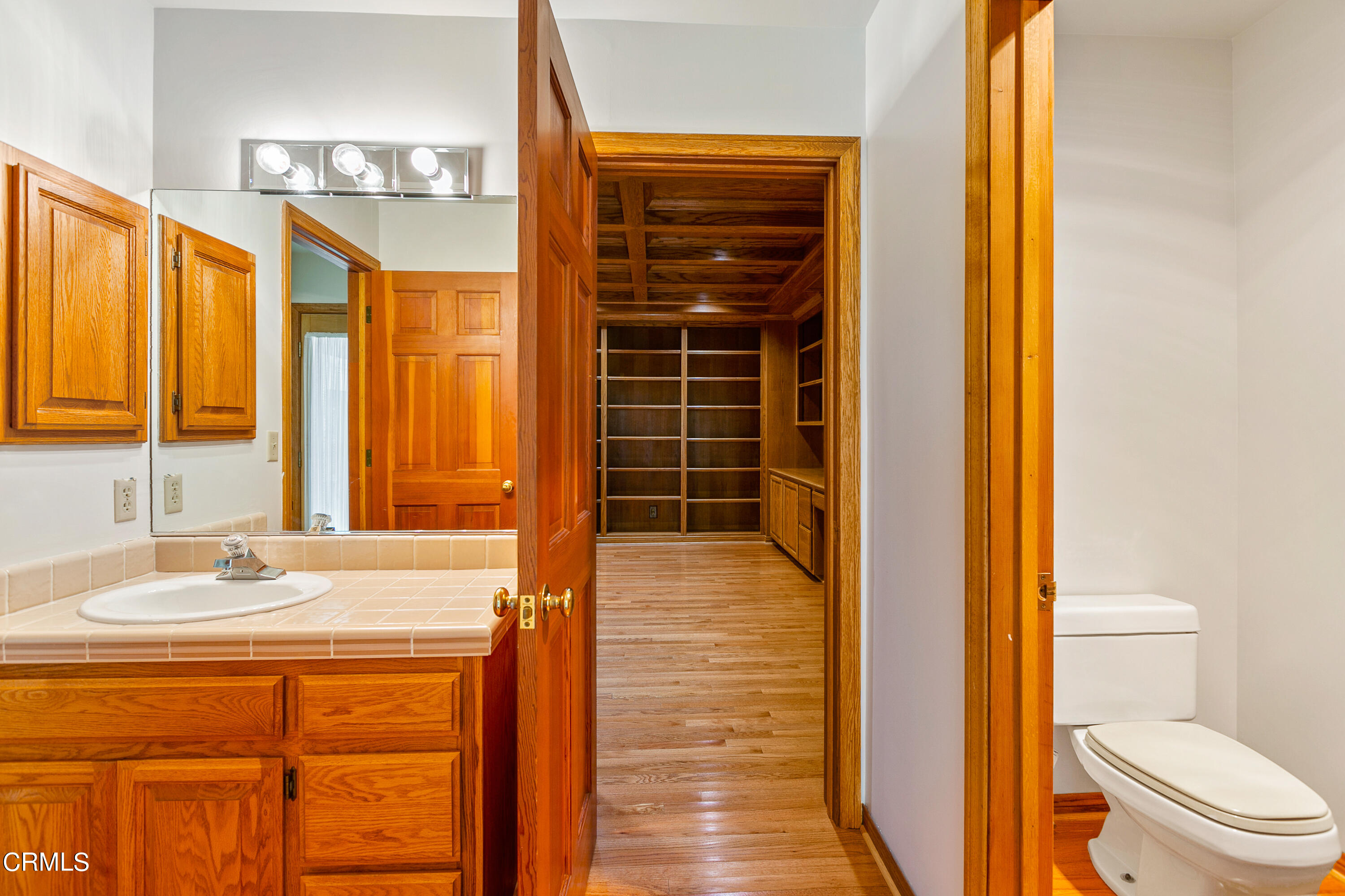 800 Greenridge Drive La Canada Flintridge, CA 91011 - Photo 26 of 58 a bathroom with a sink a toilet and shower