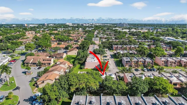 an aerial view of multiple house