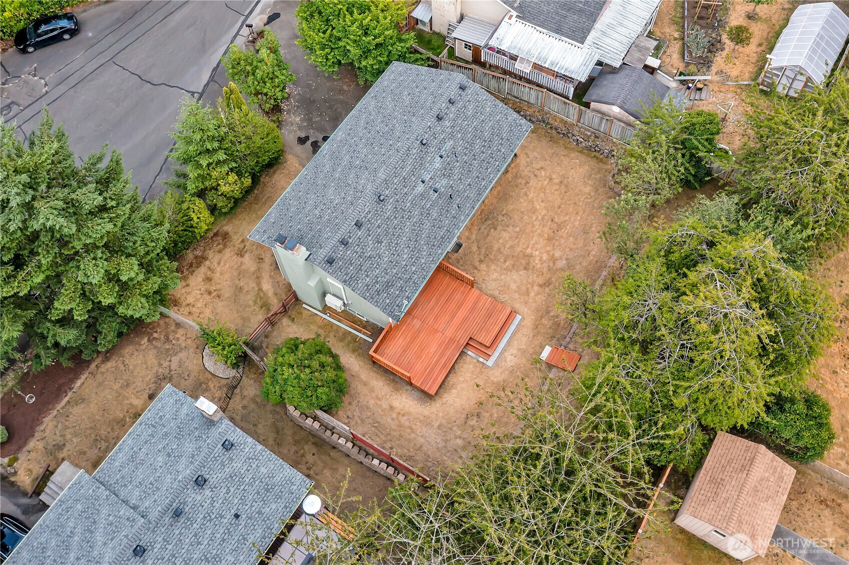 46 Ira Light Street Steilacoom, WA 98388 - Photo 30 of 35 an aerial view of a house with outdoor space