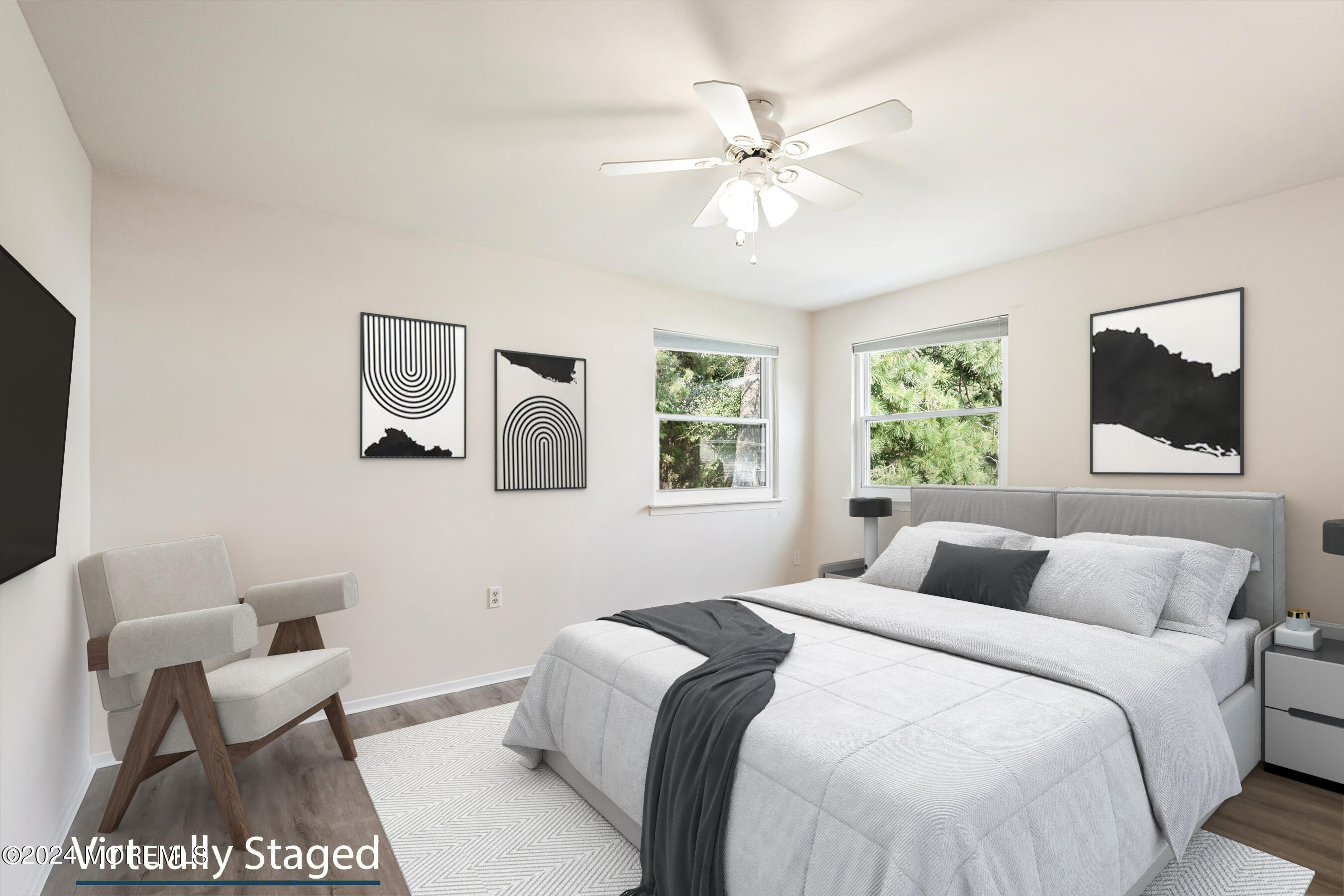 53 Sunset Road, Unit B Whiting, NJ 08759 - Photo 1 of 8 a bedroom with a bed and a window