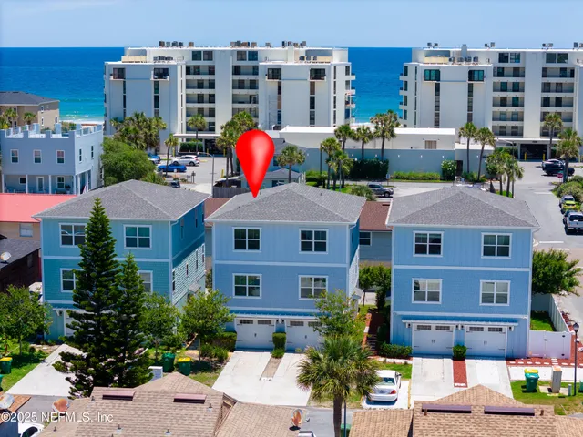 a front view of a multi story building