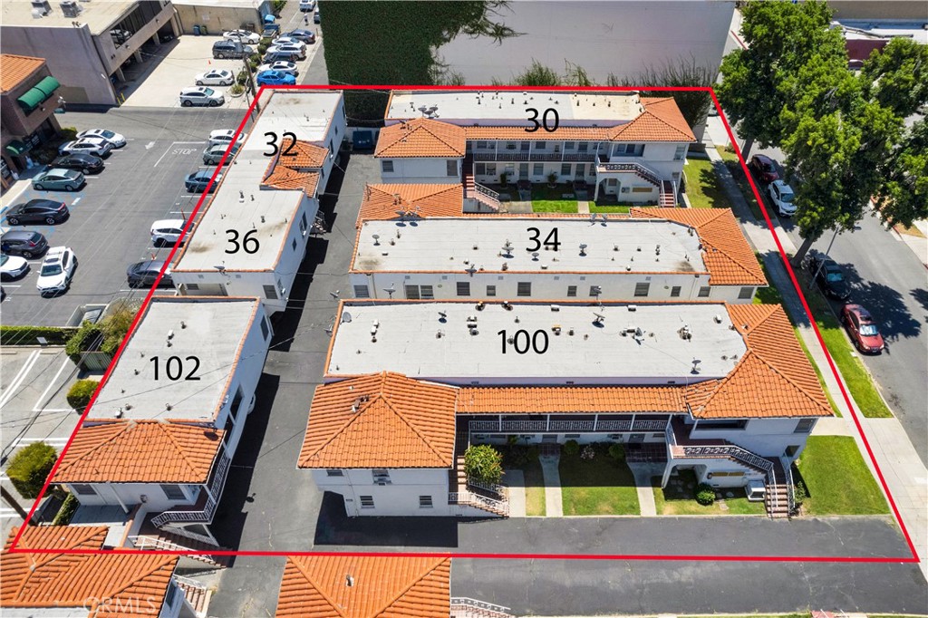 36 North 1st Street, Unit B Alhambra, CA 91801 - Photo 7 of 7 an aerial view of residential houses with outdoor space