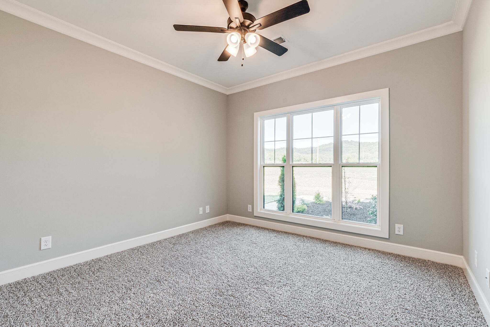 12425 North Milton Road Milton, TN 37118 - Photo 26 of 34 an empty room with chandelier fan and windows