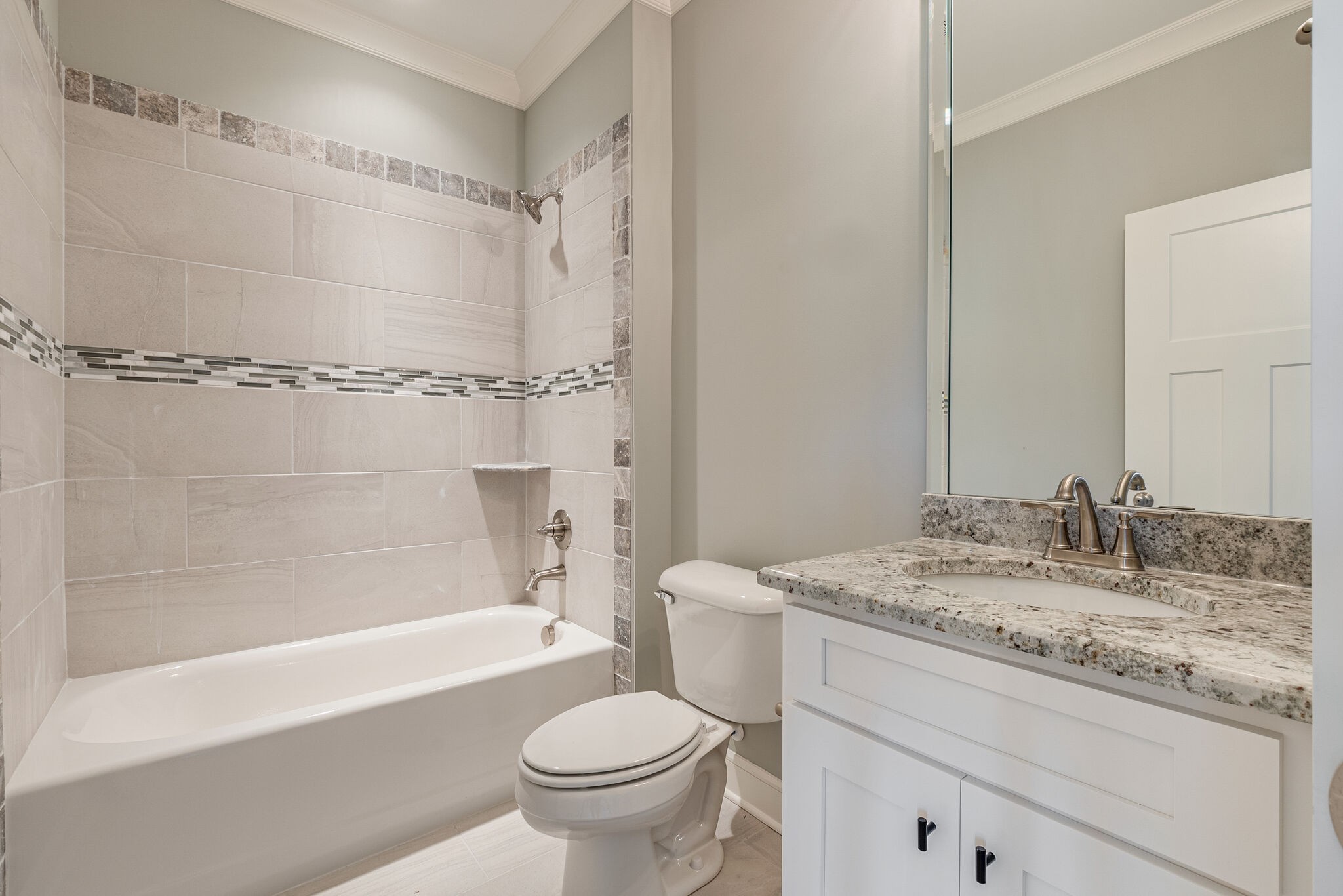 12425 North Milton Road Milton, TN 37118 - Photo 27 of 34 a bathroom with a granite countertop sink toilet and shower