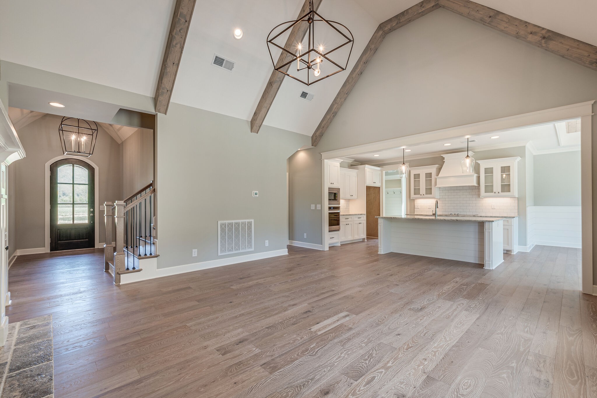 12425 North Milton Road Milton, TN 37118 - Photo 6 of 34 a view of entryway with stairs and wooden floor
