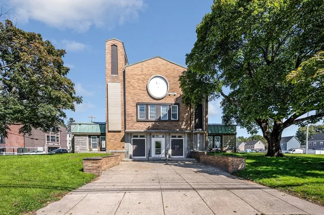 a city view with tall buildings