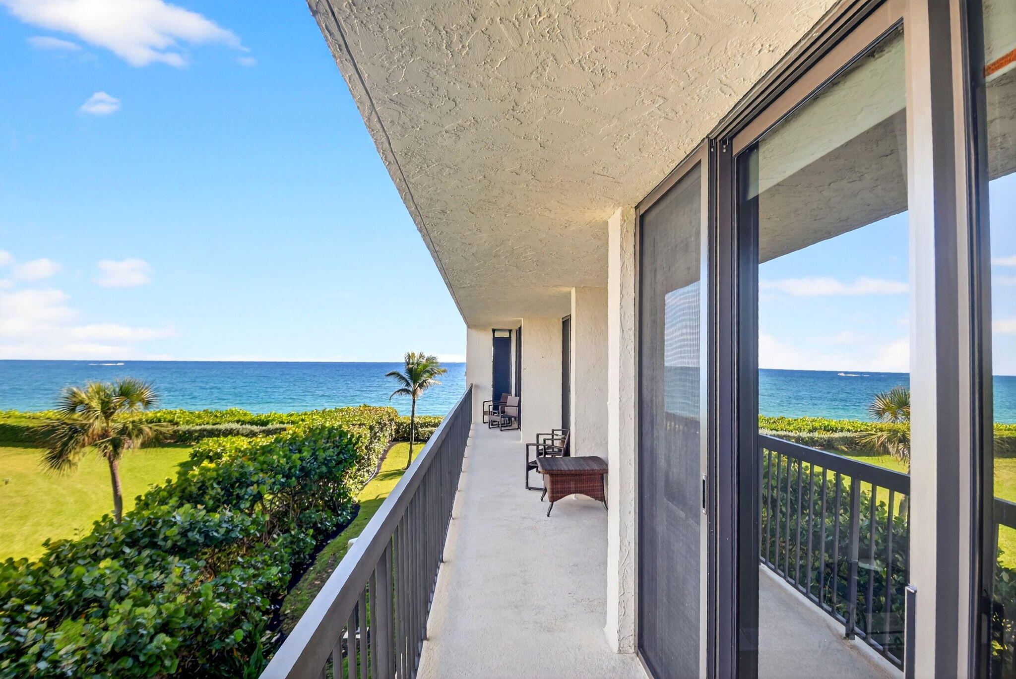 3390 South Ocean Boulevard, Unit 305 Palm Beach, FL 33480 - Photo 18 of 48 Balcony Views Ocean