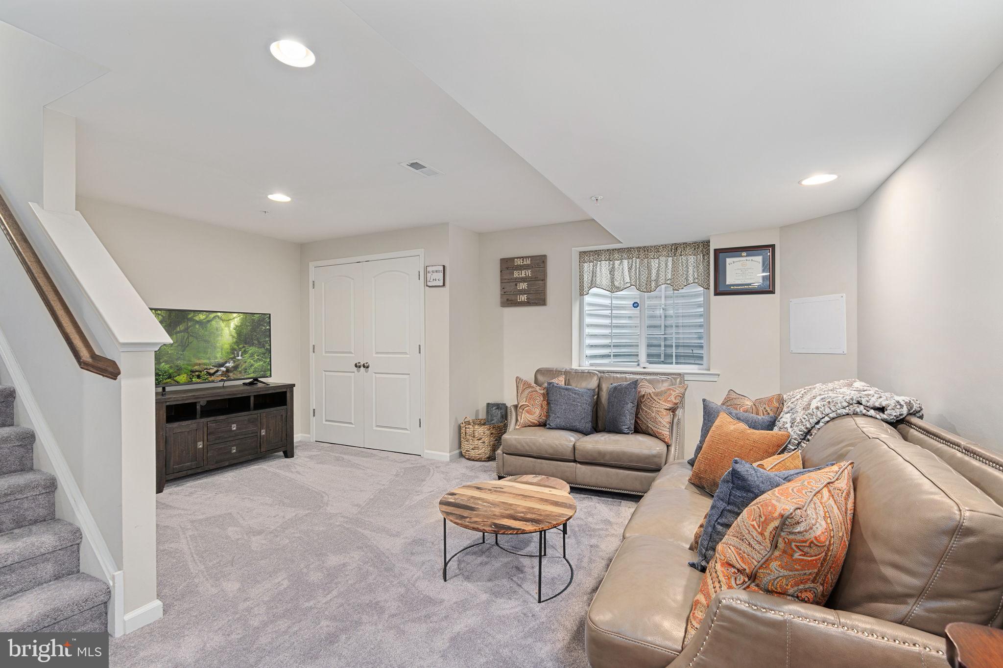 3845 Jacob Stout Road, Unit 6 Doylestown, PA 18902 - Photo 46 of 49 Finished basement with recessed lights