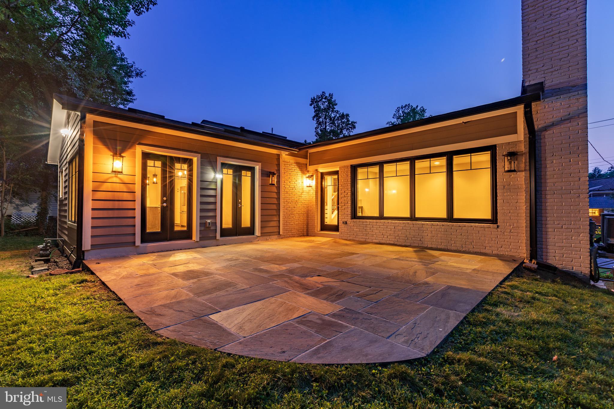 7801 Beech Tree Road Bethesda, MD 20817 - Photo 46 of 52 Rear Exterior-Twilight