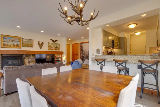 a large kitchen with stainless steel appliances lots of counter space