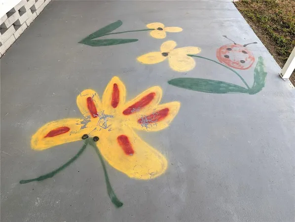 a backyard of a house