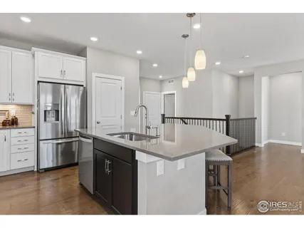 a kitchen with lots of counter space