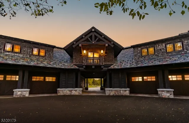 a front view of a building