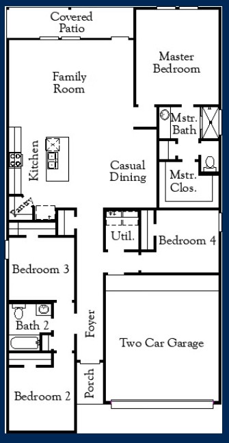 25533 Flora Bella Lane Elgin, TX 78621 - Photo 29 of 29 Floorplan - Representative Photo