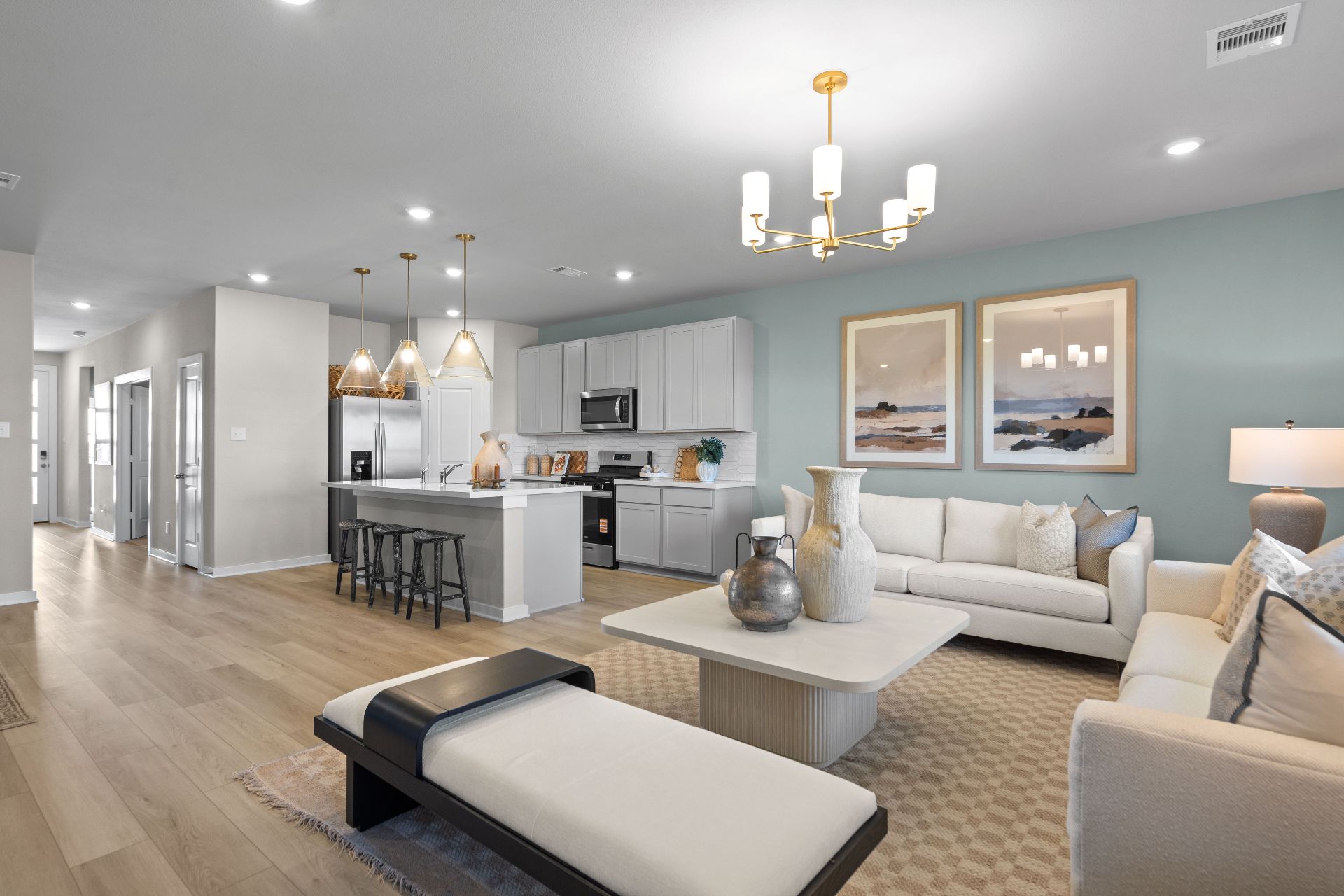 25533 Flora Bella Lane Elgin, TX 78621 - Photo 28 of 29 Open concept floorplan - Representative Photo