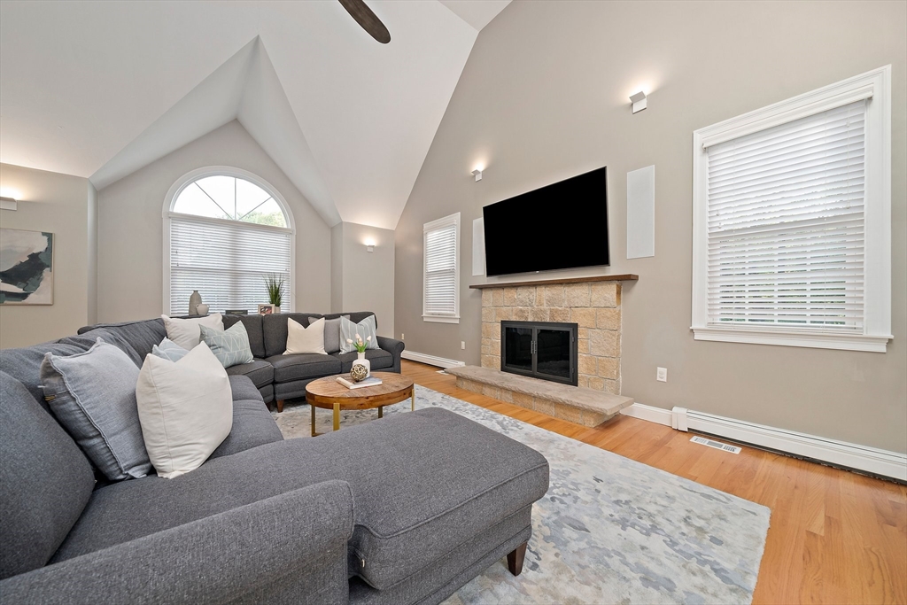 100 York Brook Road Canton, MA 02021 - Photo 12 of 42 a living room with furniture fireplace and a flat screen tv