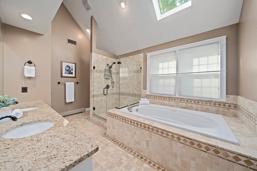 100 York Brook Road Canton, MA 02021 - Photo 27 of 42 a spacious bathroom with sink and shower