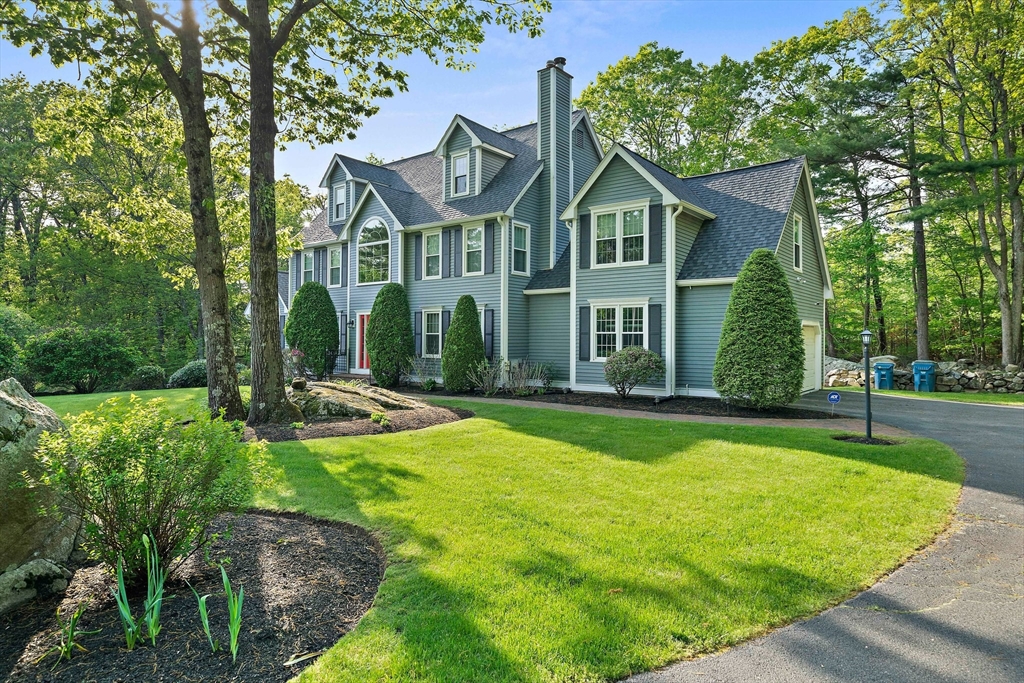 100 York Brook Road Canton, MA 02021 - Photo 3 of 42 a view of a house with swimming pool and a yard