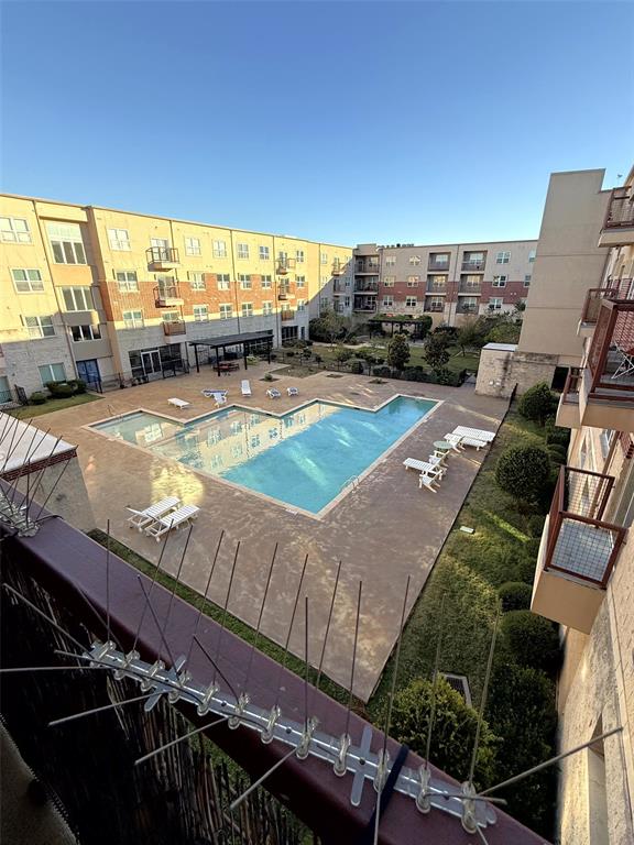 1100 West Trinity Mills Road, Unit 3039 Carrollton, TX 75006 - Photo 9 of 25 a view of a balcony with an outdoor space