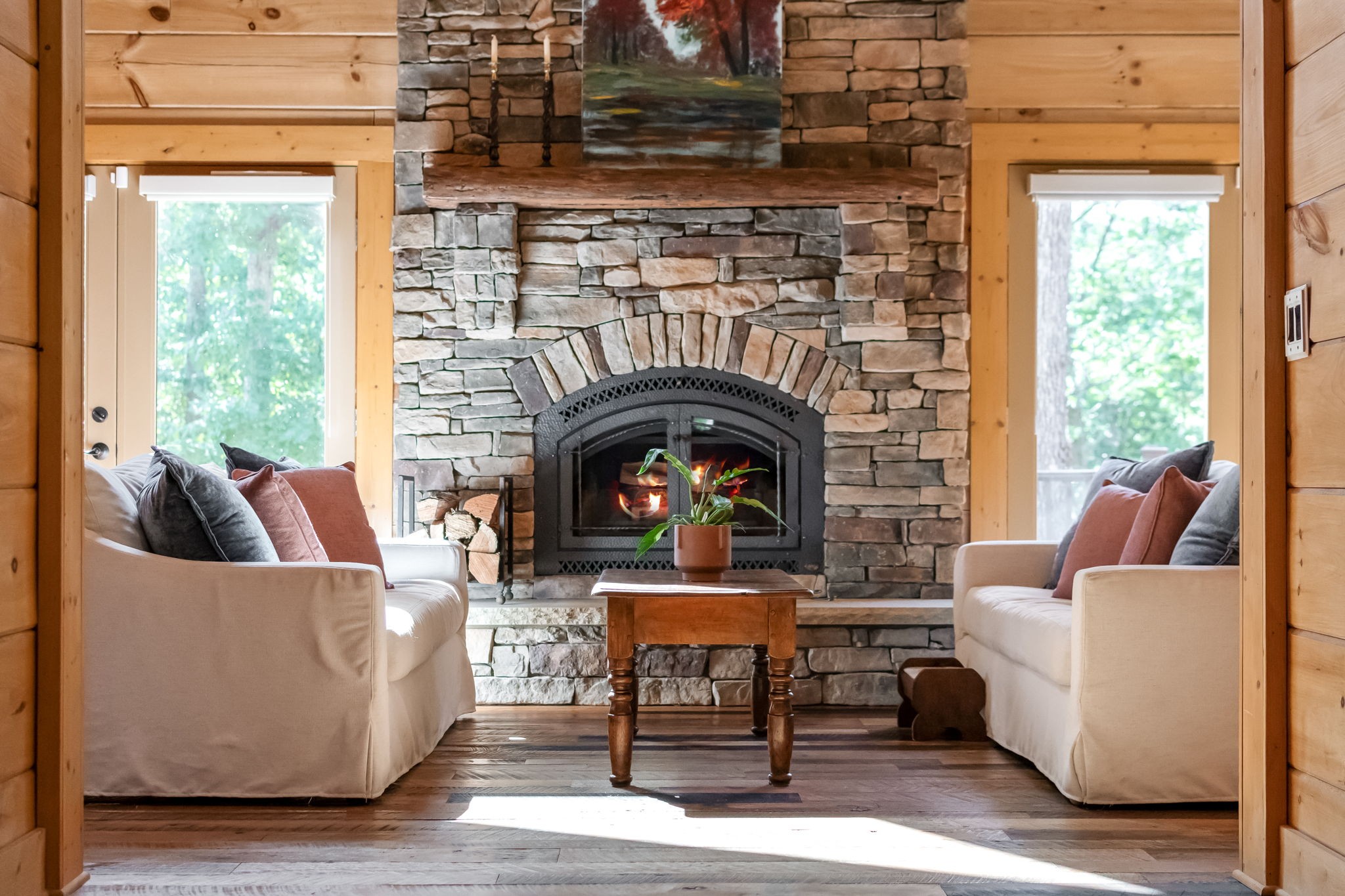 6011 Garrison Springs Road Franklin, TN 37064 - Photo 21 of 99 a living room with furniture and a fireplace