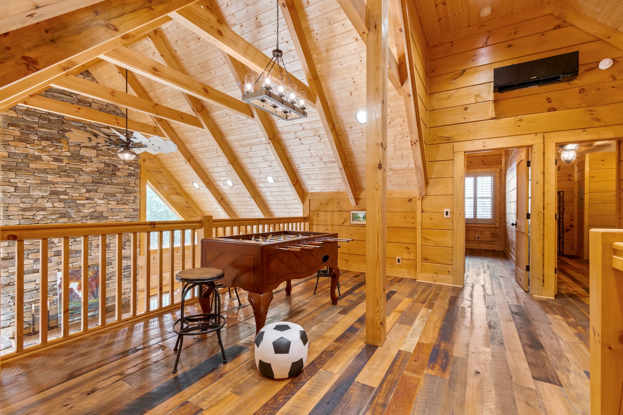 6011 Garrison Springs Road Franklin, TN 37064 - Photo 51 of 99 a view of a balcony with chairs and wooden floor
