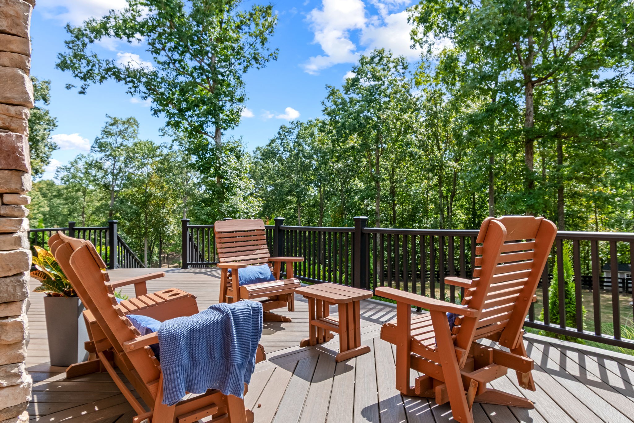 6011 Garrison Springs Road Franklin, TN 37064 - Photo 73 of 99 a view of balcony with wooden floor and outdoor seating