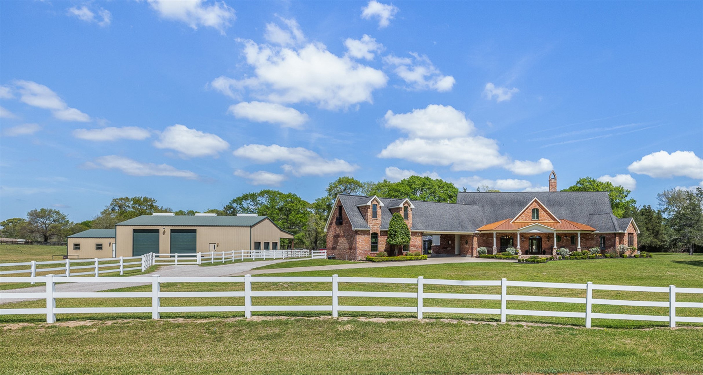 29500 Skymac Ranch Road Hempstead, TX 77445 - Photo 1 of 50 Enjoy the tranquility of this gated equestrian estate—where privacy, open skies, and country charm meet.