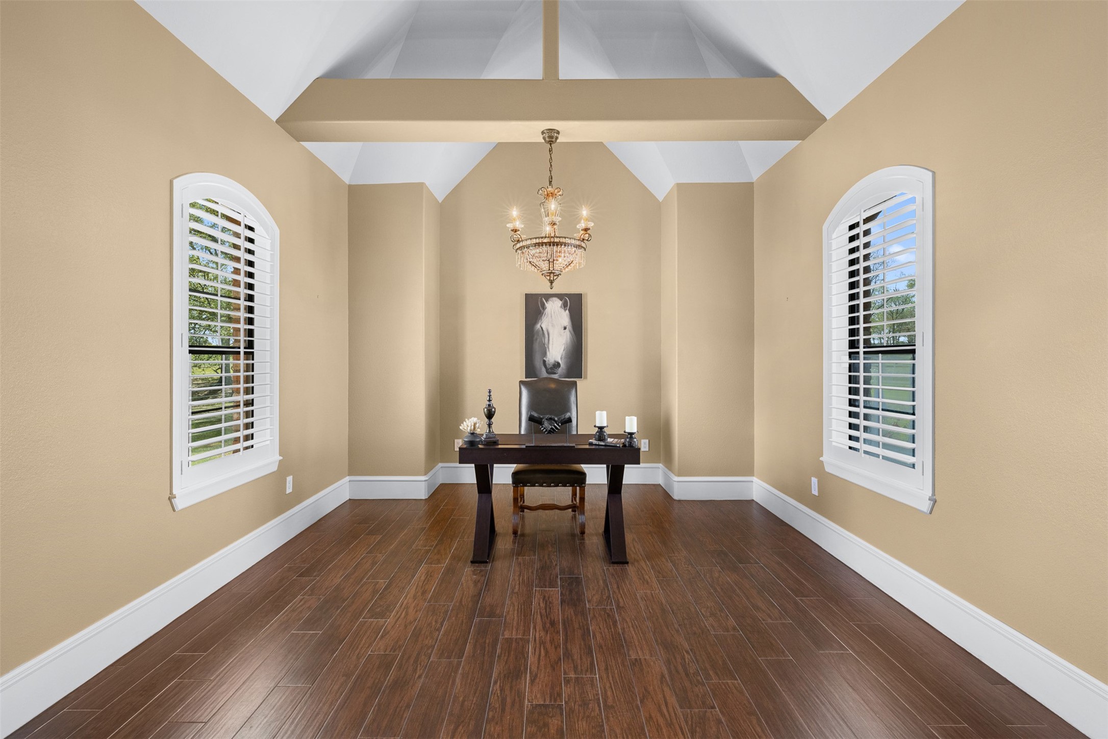 29500 Skymac Ranch Road Hempstead, TX 77445 - Photo 23 of 50 Ideally positioned near the primary suite, this en suite bedroom offers exceptional flexibility—perfectly suited as a private office or nursery, with its attached bath easily serving as an extension of the primary retreat