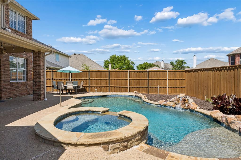 5315 Summit Knoll Trail Sachse, TX 75048 - Photo 2 of 40 a view of a swimming pool with lounge chair