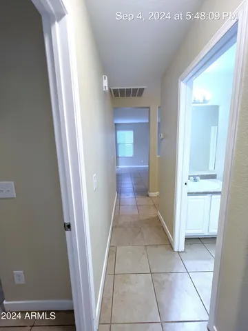 a view of front door